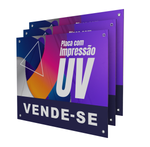 PLACA IMPRESSÃO UV      
